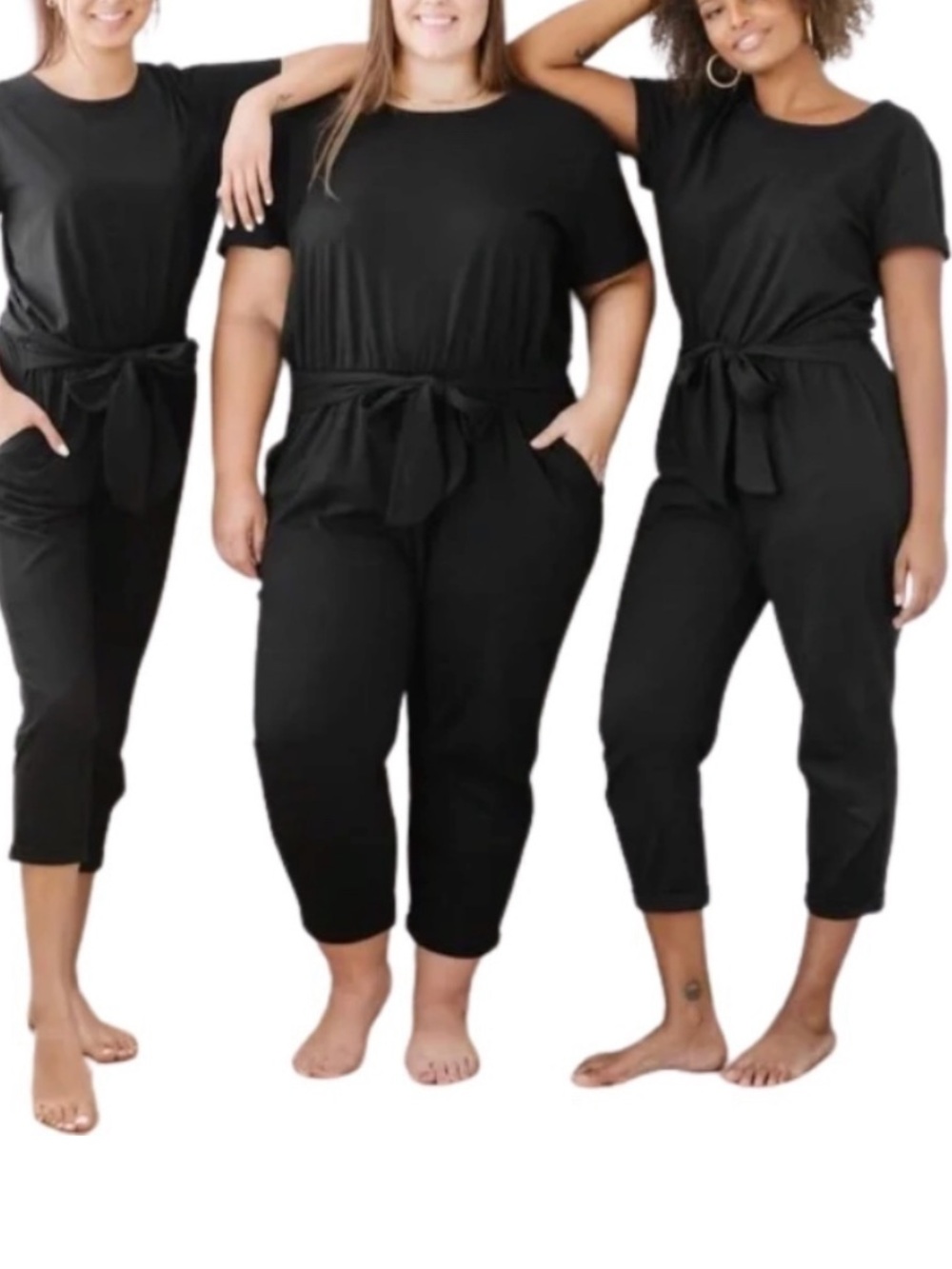 Smash + Tess x the Birds Papaya Jemma Romper Jumpsuit Size Large Black
